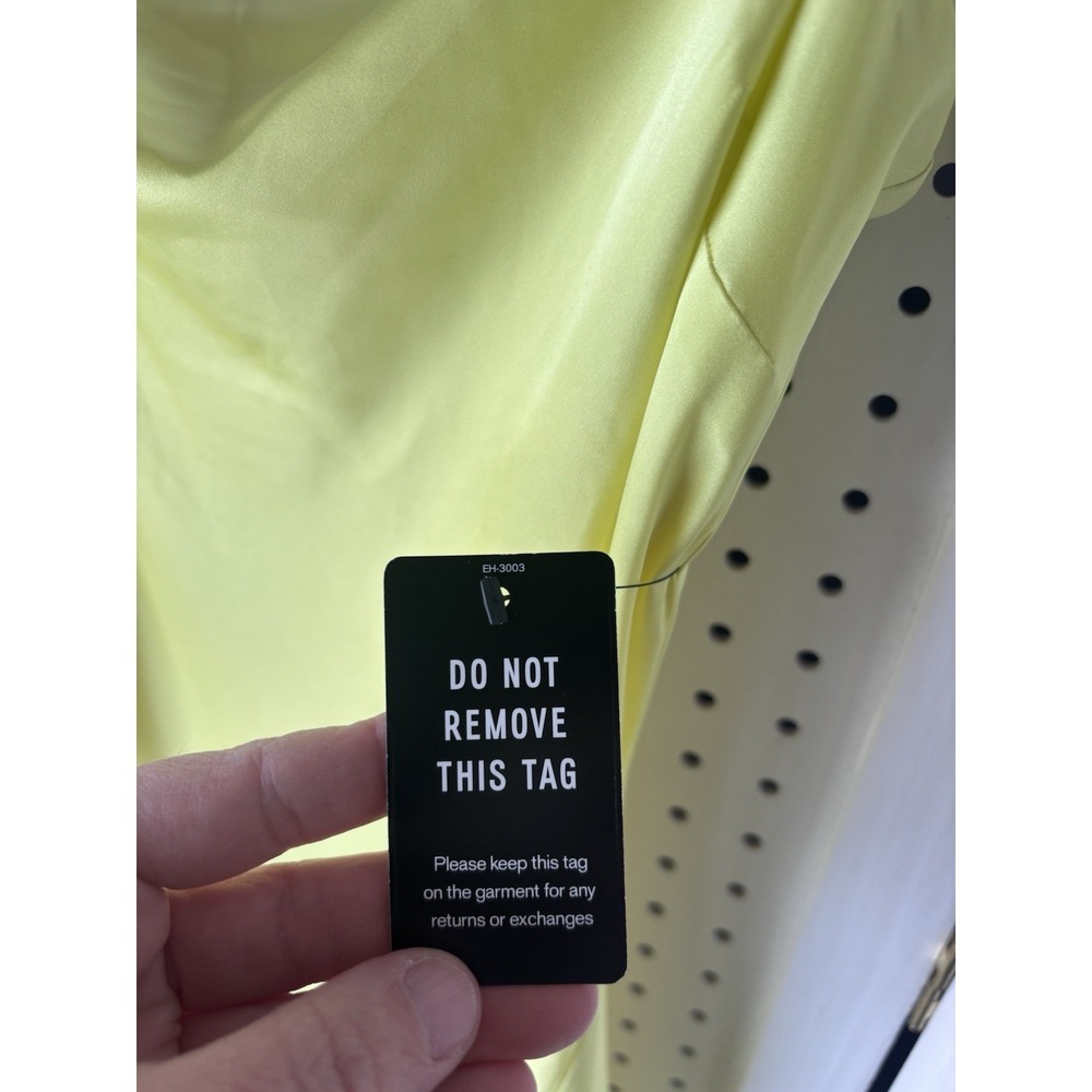 NWT $108 Express Maxi Slip Dress Yellow Women's XS Spaghetti Strap - Picture 6 of 13